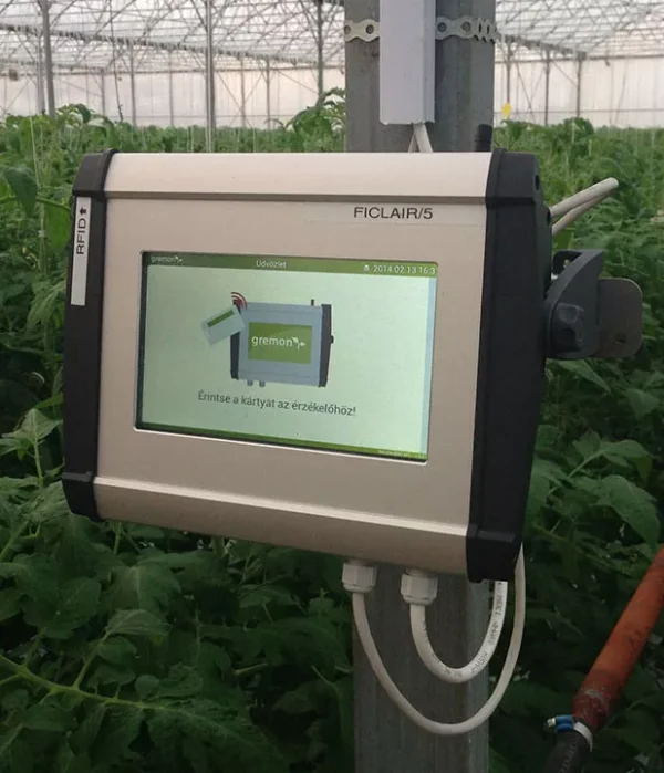 greenhouse with zytronic touch screen