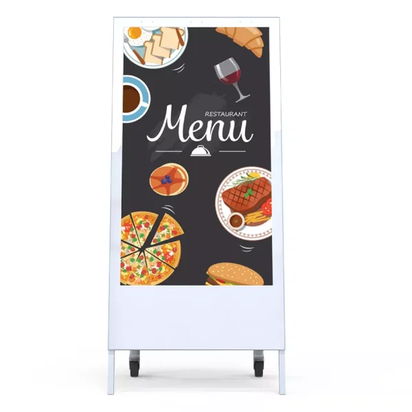Keewin High Brightness LCD moveable battery powered display 3
