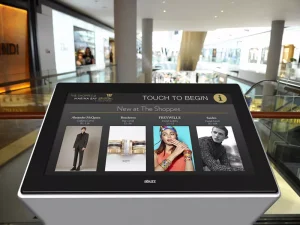 abuzz touch screen at shopping centre