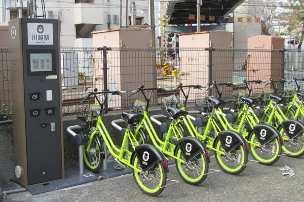 bicycle public rental kiosk