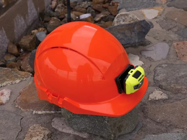 PS-HDL6R Head Torch secured on mounting kit